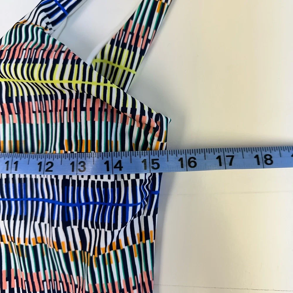 NWT Athleta QuickDri Prismatic Scoop One-Piece Multi Color Swimsuit Size Medium - Picture 9 of 10